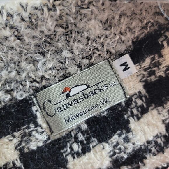 CANVASBACKS Checkered Wool Cardigan - Picture 8 of 8